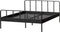 WOOOD Mees Tweepersoonsbed - Metaal - Zwart - 90x208x165