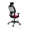 Piqueras y Crespo 1D036G2 - Bureaustoel - Hoofdsteun - Rood