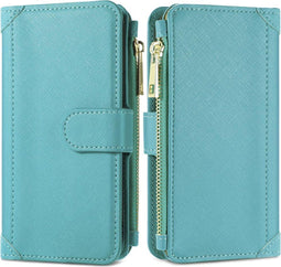 iMoshion Hoesje Geschikt voor Samsung Galaxy A42 Hoesje Met Pasjeshouder - iMoshion Luxe Portemonnee - Turquoise