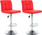 vidaXL - Barstoelen - 2 - st - kunstleer - rood