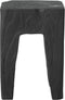 MUST Living Stool Vito Black,45x30x30 cm, black recycled teakwood with natural cracks