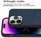 Accezz iPhone 14 Pro Max - Premium Leather Card Slot Backcover - Echt Nappa leer - Donkerblauw