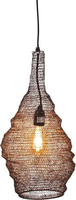 Safaary - Oosterse Hanglamp Gaas Nidum Mat Zwart Ø 26 x 47cm