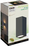 Calex Wandlamp Up & Downlight Bergamo - Wandlamp - IP54 Water- en Stofbestendig - Aluminium Zwart