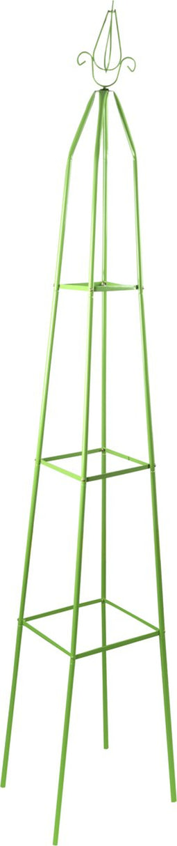Kinzo Garden plantenstandaard - vrijstaand - 2 m hoog - groen - metaal