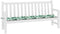 vidaXL - Tuin - Bank - Kussen - Bladpatroon - 200x50x4 - cm - Oxford - Stof
