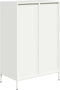 vidaXL Hoge Kast - 68x39x101,5 cm - Koudgewalst Staal - Wit