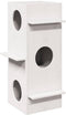 vidaXL - Kattenhuis - 43x43x90 - cm - massief - grenenhout - wasbruin