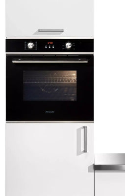 Hanseatic 65M90D0-E11319G Inbouwoven 70 l – Hetelucht, Grill, Zwart