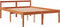 vidaXL - Seniorenbed - massief - grenenhout - wasbruin - 120x190 - cm