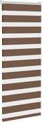 vidaXL - Zebra - rolgordijn - 60x150 - cm - stofbreedte - 55,9 - cm - polyester - bruin