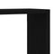 vidaXL - Wandplanken - Set - van - 4 - - - Zwart - Eiken - - - 60x15x23 - cm - - - Gemaakt - van - Houtcomposiet
