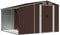 vidaXL - Tuinschuur - 277x279x179 - cm - gegalvaniseerd - staal - bruin