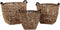 Basket spelset DKD Home Decor Hout Koloniaal Vezel (46 x 46 x 40 cm)