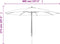 vidaXL - Parasol - met - houten - paal - 400x273 - cm - bordeauxrood