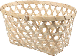 Mand | bamboe | 25x19x12.5cm | ovaal | naturel | 1 stuks