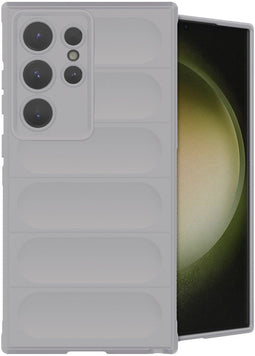 imoshion Hoesje - Geschikt voor Samsung Galaxy S24 Ultra - EasyGrip Backcover - Grijs