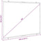 vidaXL - Projectiescherm - wandhangend - 100 - inch - 4:3
