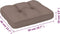 vidaXL - Palletkussen - 50x40x12 - cm - stof - taupe