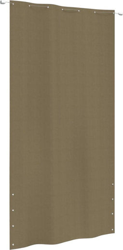 vidaXL - Balkonscherm - 140x240 - cm - oxford - stof - taupe