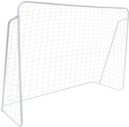 Voetbaldoel - 240x160cm - met net en haringen - wit