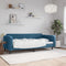 vidaXL - Slaapbank - 90x200 - cm - fluweel - blauw