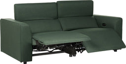 ULVEN - Tweezitsbank elektrisch verstelbaar - Groen - Polyester