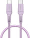 imoshion Kabel - USB C naar USB C Kabel - 1 meter - Snellader 60W - USB-C Oplader Kabel - Geschikt voor o.a. Apple iPhone 15/16 en Samsung - Lila