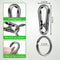 Travelhawk Karabijnhaak Sleutelhanger - Aluminium - Roestbestendig - Zilver (3 stuks)