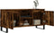 vidaXL - Tv-meubel - 104x35x50 - cm - bewerkt - hout - gerookt - eikenkleurig
