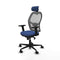 Piqueras y Crespo 2D036N2 - Bureaustoel - Verstelbare hoofdsteun - Marineblauw