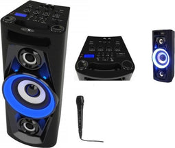 Reflexion PS07BT Karaokesysteem Incl. karaoke-functie, Incl. microfoon, Sfeerverlichting, Oplaadbaar