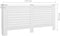 vidaXL Radiatorombouwen 2 st 112x19x81.5 cm MDF wit