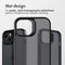 Accezz Rugged Frosted Backcover - iPhone 14 - Schokabsorberend - Zwart