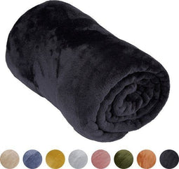 Arti Casa Fleece Deken - Plaid - 150 x 200 cm - Super Zacht - Zwart