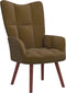 vidaXL Relaxstoel fluweel bruin