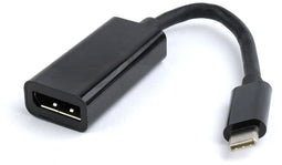 Gembird A-CM-DPF-01 - USB-C naar DisplayPort adapter - 4K tot 60 Hz - Zwart