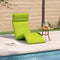 vidaXL - Ligstoel - inklapbaar - 175x54x8,5 - cm - oxford - stof - heldergroen