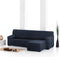 Hoes voor chaise longue met korte armleuning rechts Eysa ROC Blauw 120 x 120 x 360 cm