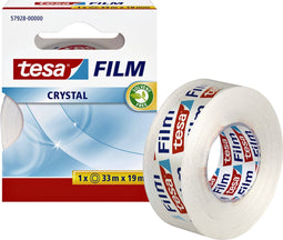 Plakband Tesa film Crystal 19mmx33m - 10 stuks - 10 stuks
