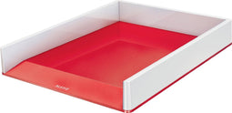 Leitz WOW Brievenbak - A4 - Stapelbaar - Rood/Wit