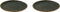 Palmer Bord Wisteria 22 cm Groen Stoneware 2 stuk(s)