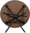 StarFurn Eettafel Ferris Eiken Rond 110cm Walnoot