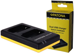 Patona NP-BX1 - Dual Lader voor 2 Accu's - USB Voeding - Zwart