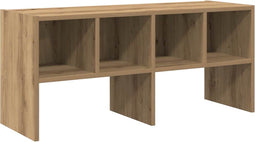 vidaXL - Schoenenrek - stapelbaar - 89,5x30x40 - cm - artisanaal - eikenkleurig