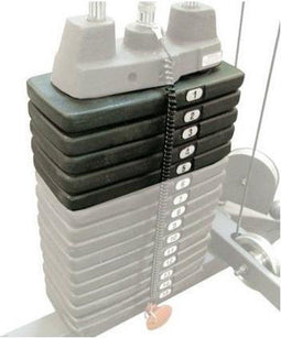 Body-Solid SP50 - Extra gewicht voor krachtstations - 5 gietijzeren schijven van 10 lb (22,5KG) - zwart