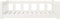 vidaXL - Hondenmand - 95,5x65,5x28 - cm - massief - grenenhout - wit