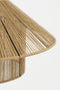 Mica Decorations Elsa - Hanglamp - H28 x Ø50 cm - Jute - Lichtbruin