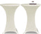 vidaXL - Statafelhoes - 4 - st - stretch - Ø80 - cm - crème