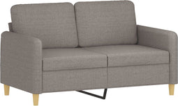vidaXL - Tweezitsbank - 120 - cm - stof - taupe